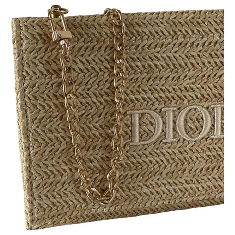 sac dior en paille